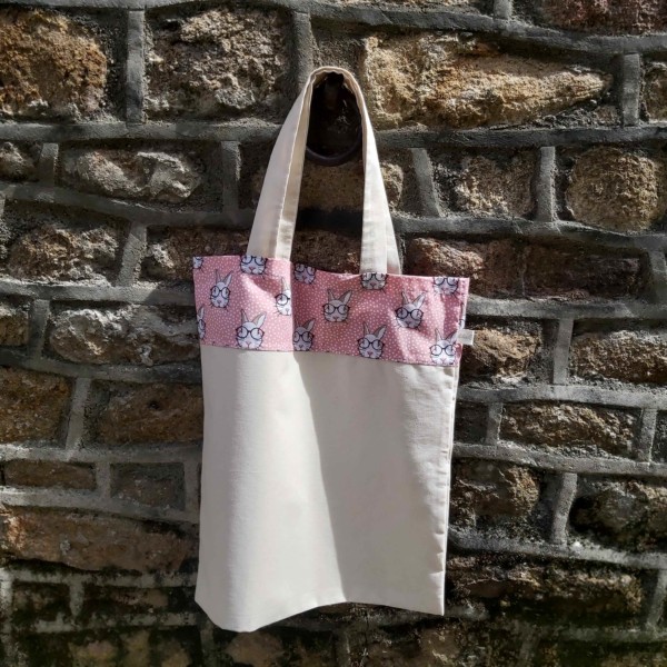 tote bag idéal pour la rentrée en maternelle confection artisanale en petite quantité en Normandie